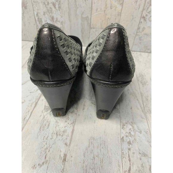 Jambu Allure Gray Closed Toe Woven Pump Heels Womens Size 6M - Picture 4 of 9